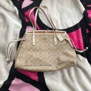 Coach beige bag